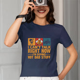 Je n'ai pas le temps de parler en ce moment, je fais des choses cool avec papa, T-shirt pour la fête des pères
